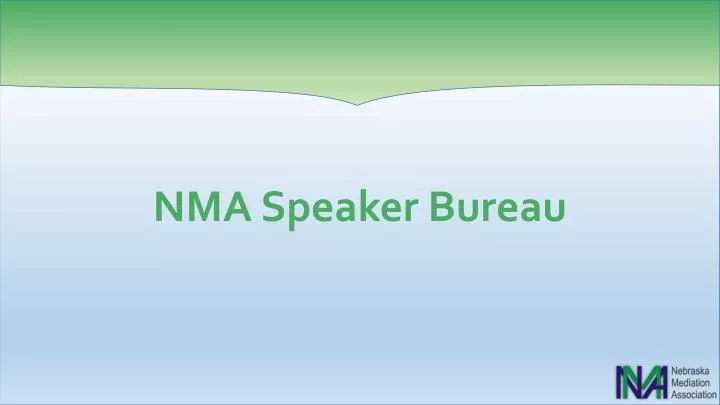 nma speaker bureau
