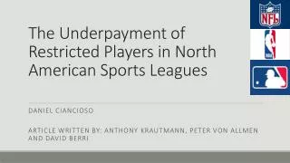 The Underpayment of Restricted Players in North American Sports Leagues