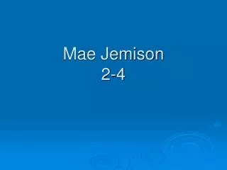 Mae Jemison 2-4