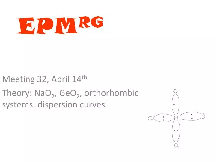 meeting 32 april 14 th theory nao 2 geo 2 orthorhombic systems dispersion curves
