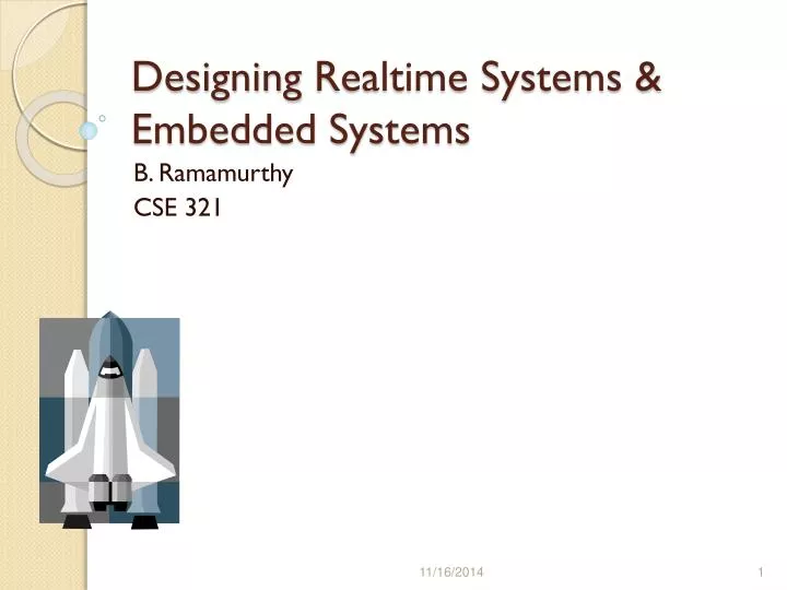 designing realtime systems embedded systems