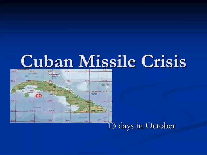cuban missile crisis