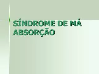 s ndrome de m absor o
