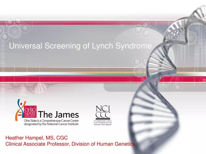 universal screening of lynch syndrome