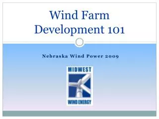 Wind Farm Development 101
