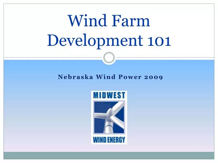 wind farm development 101