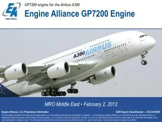 Engine Alliance GP7200 Engine