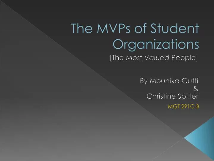 the mvps of student organizations
