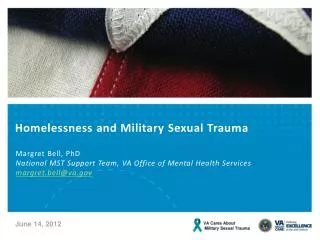 Homelessness and Military Sexual Trauma