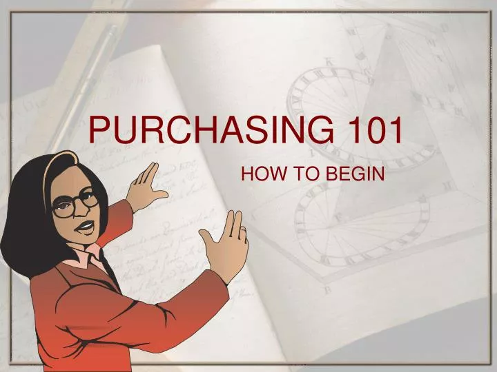 purchasing 101