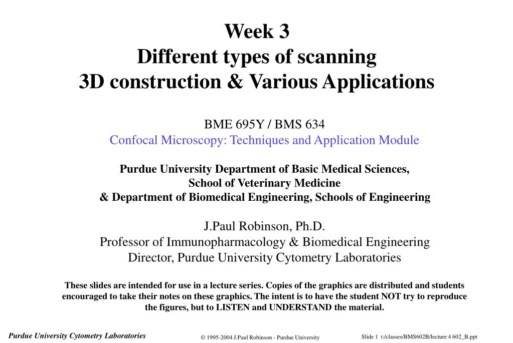 PPT - Exploring 3D Scanning Techniques and Confocal Microscopy ...