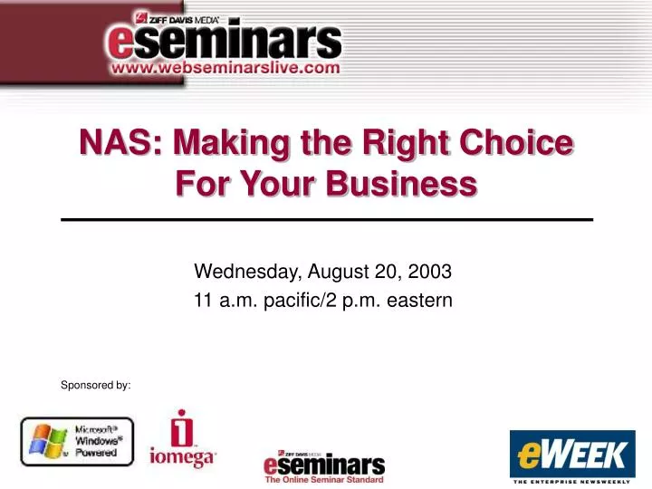 nas making the right choice for your business