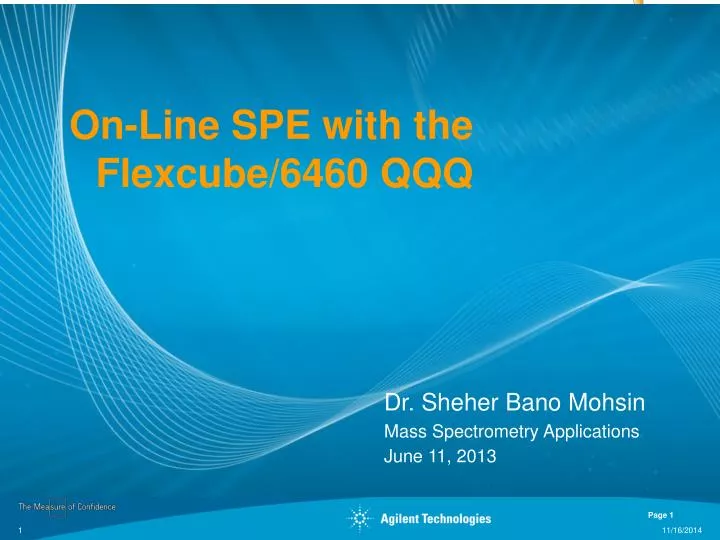 on line spe with the flexcube 6460 qqq