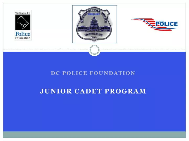 dc police foundation junior cadet program