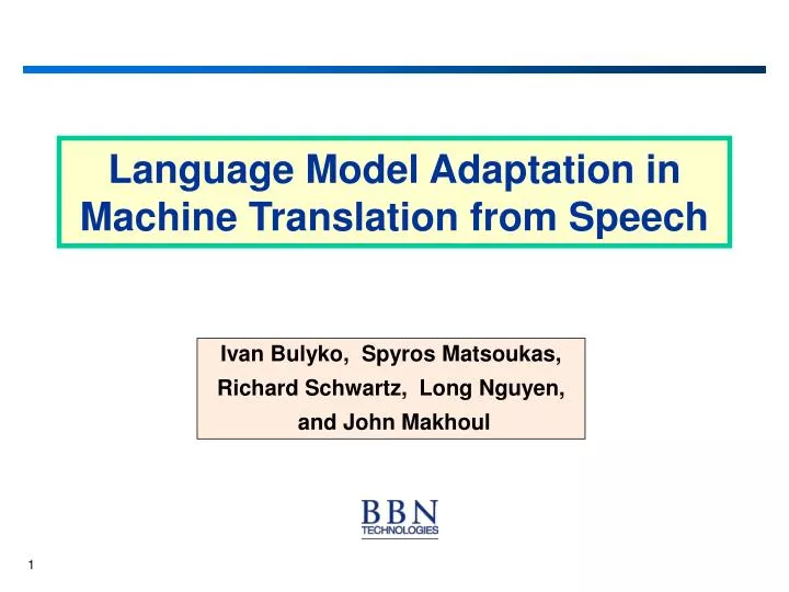 language model adaptation in machine translation from speech
