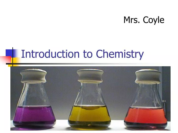 introduction to chemistry