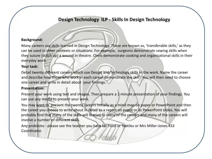 design technology ilp skills in design technology