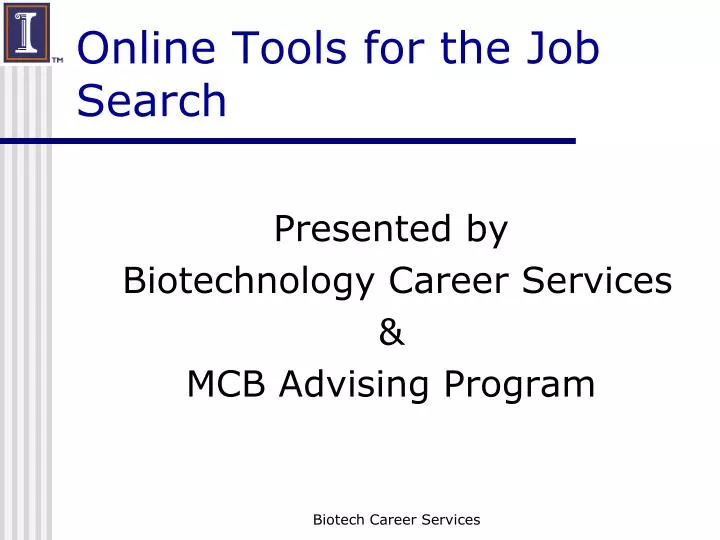 online tools for the job search
