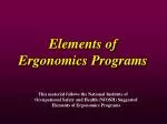 Elements of Ergonomics Programs - slide 1