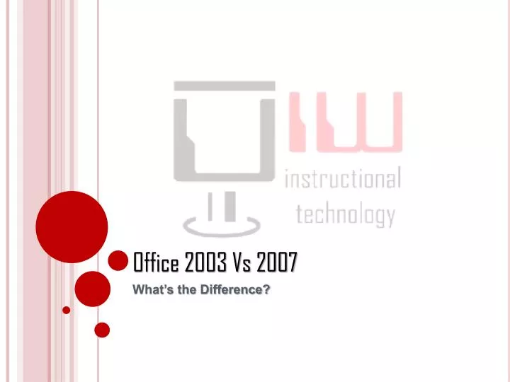 office 2003 vs 2007