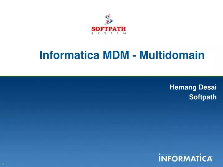 informatica mdm multidomain