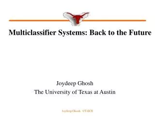 Multiclassifier Systems: Back to the Future