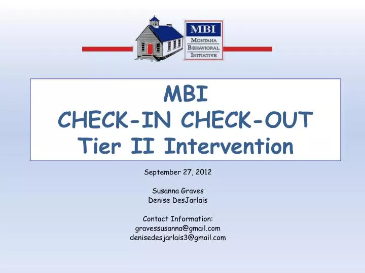 mbi check in check out tier ii intervention