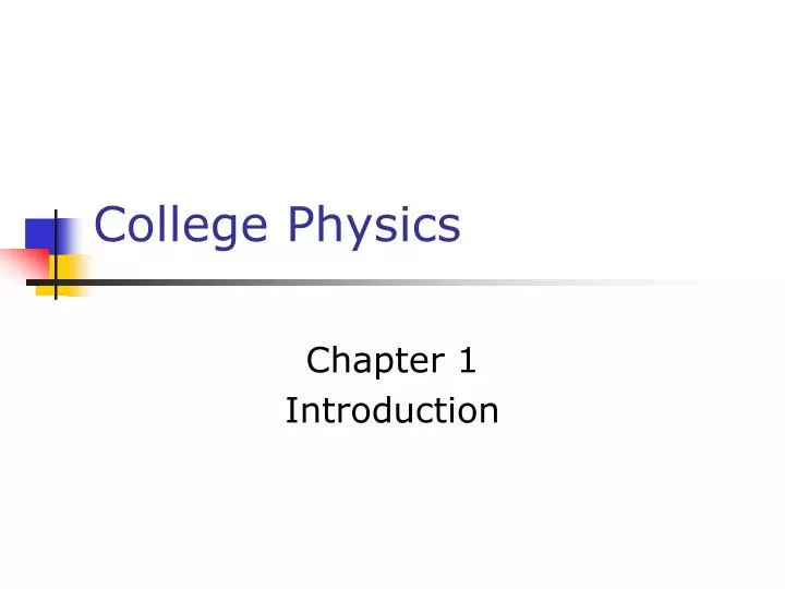 college physics