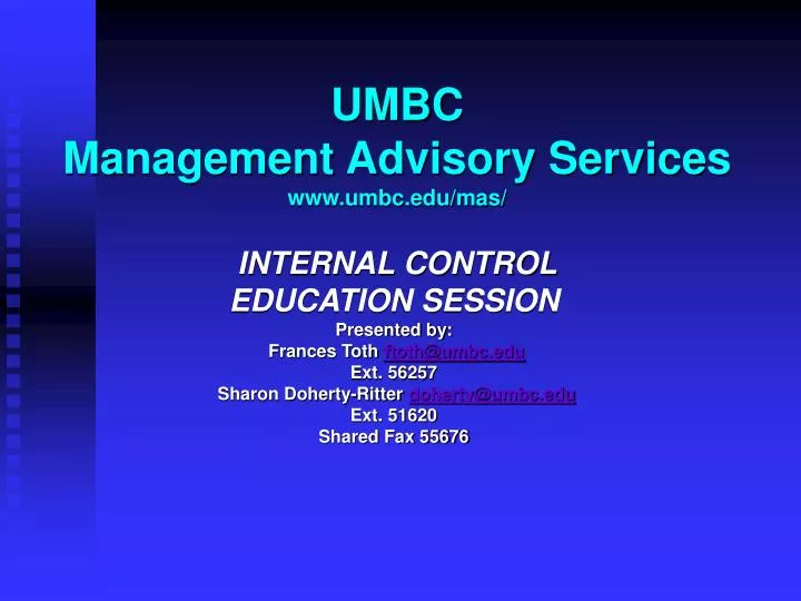 umbc management advisory services www umbc edu mas