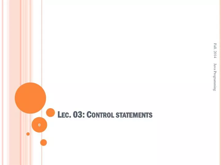 lec 03 control statements