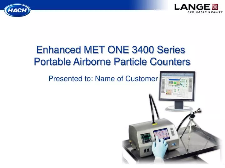 enhanced met one 3400 series portable airborne particle counters