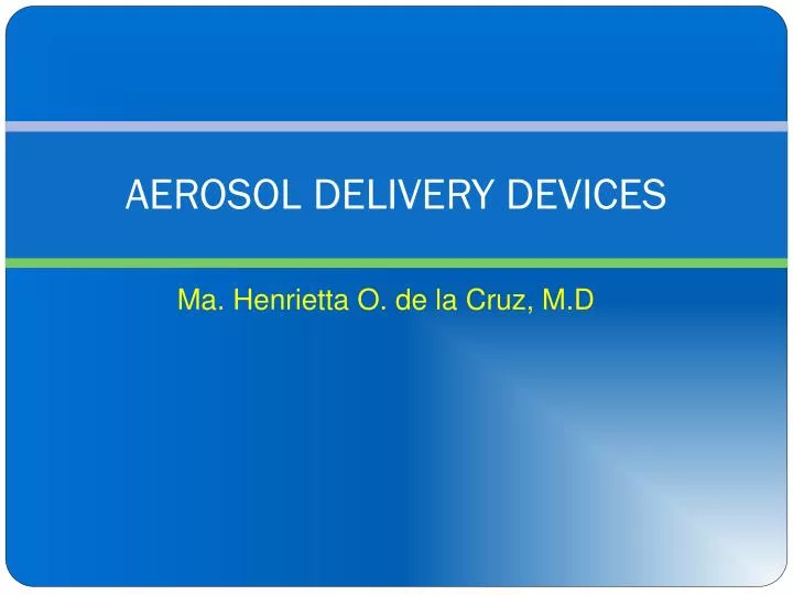 aerosol delivery devices