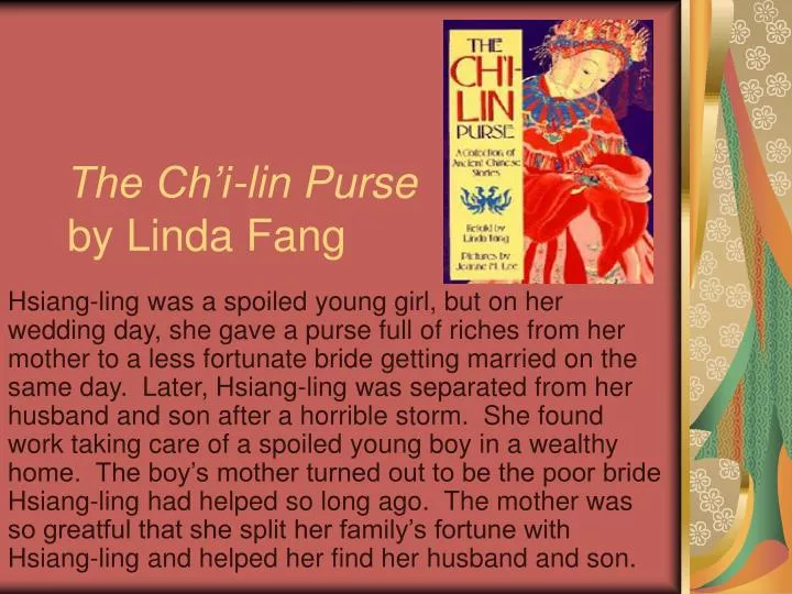 the ch i lin purse by linda fang