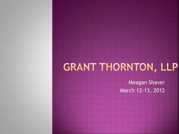 grant thornton llp