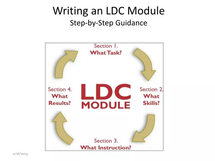 writing an ldc module step by step guidance