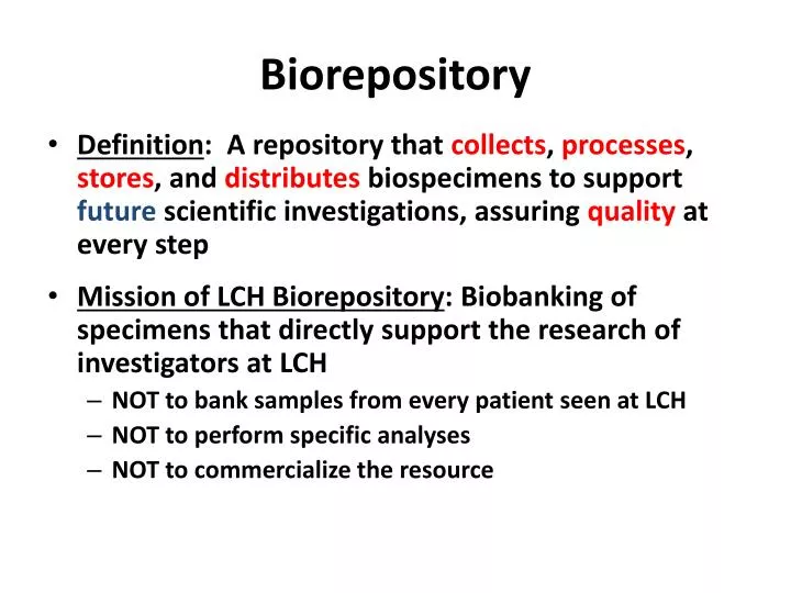 biorepository
