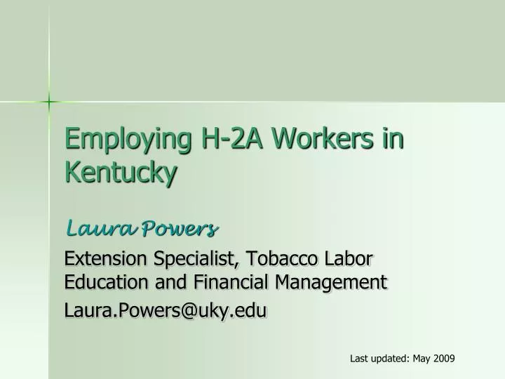 employing h 2a workers in kentucky