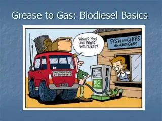 Grease to Gas: Biodiesel Basics