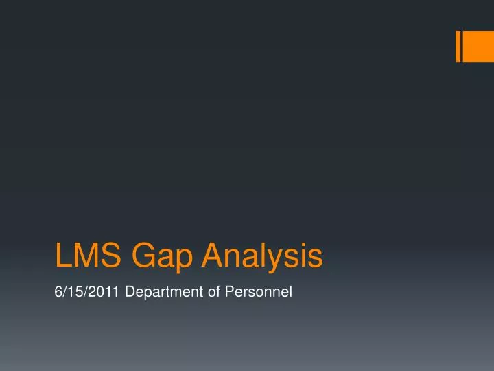 lms gap analysis