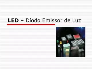 led d odo emissor de luz