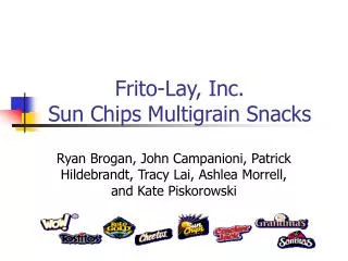 Frito-Lay, Inc. Sun Chips Multigrain Snacks