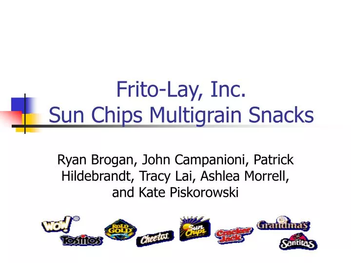 frito lay inc sun chips multigrain snacks