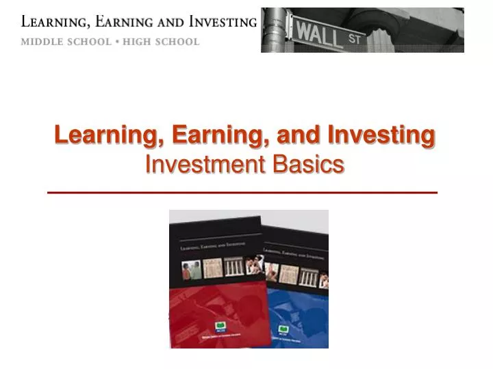 learning earning and investing investment basics