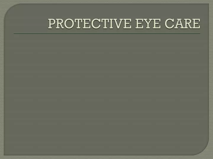 protective eye care