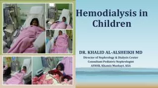 Hemodialysis in Children