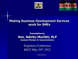 Making Business Development Services work for SMEs