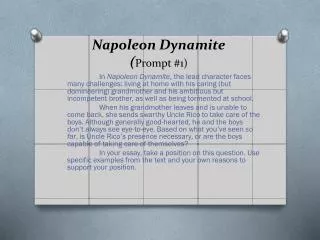 Napoleon Dynamite ( Prompt #1)