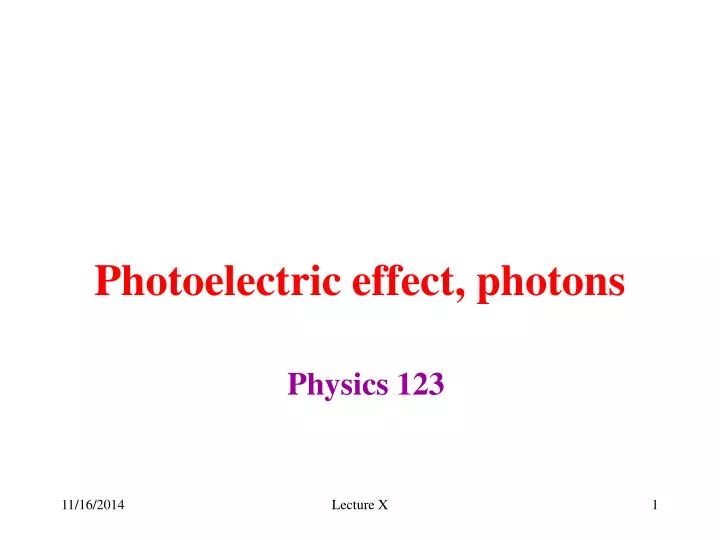photoelectric effect photons