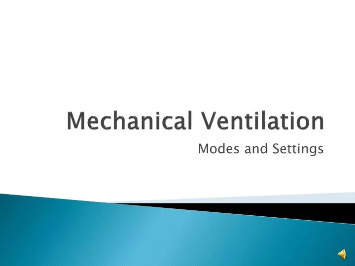 mechanical ventilation