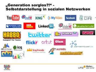 generation sorglos selbstdarstellung in sozialen netzwerken